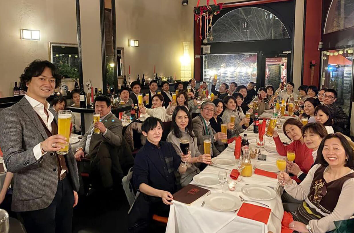ユビケン海外実践プロジェクト参加者と会食