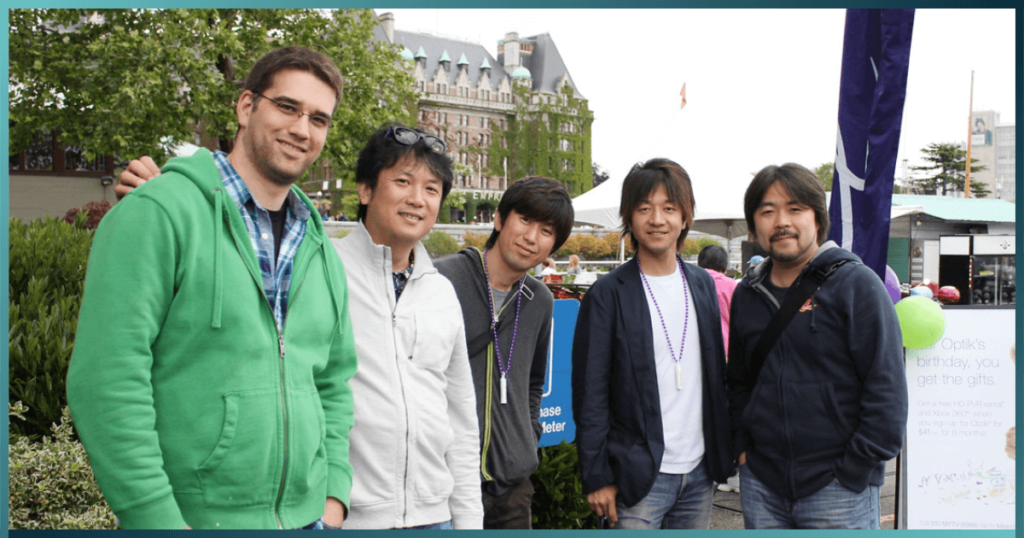 林一馬氏｜2011年Yahoo!JAPANの開発メンバーと共に
